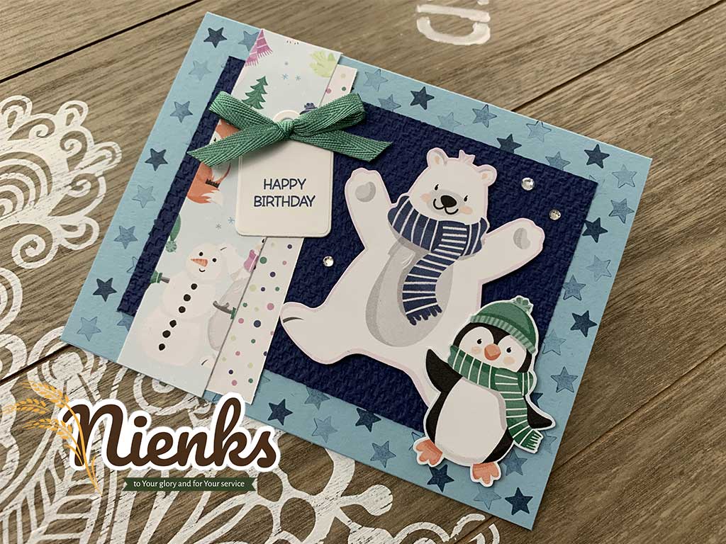 Card 2 in my Christmas card series using the Penguin playmates DSP and penguin place stamp set from #stampinup check it out here youtu.be/j6J9uEXxZ6I