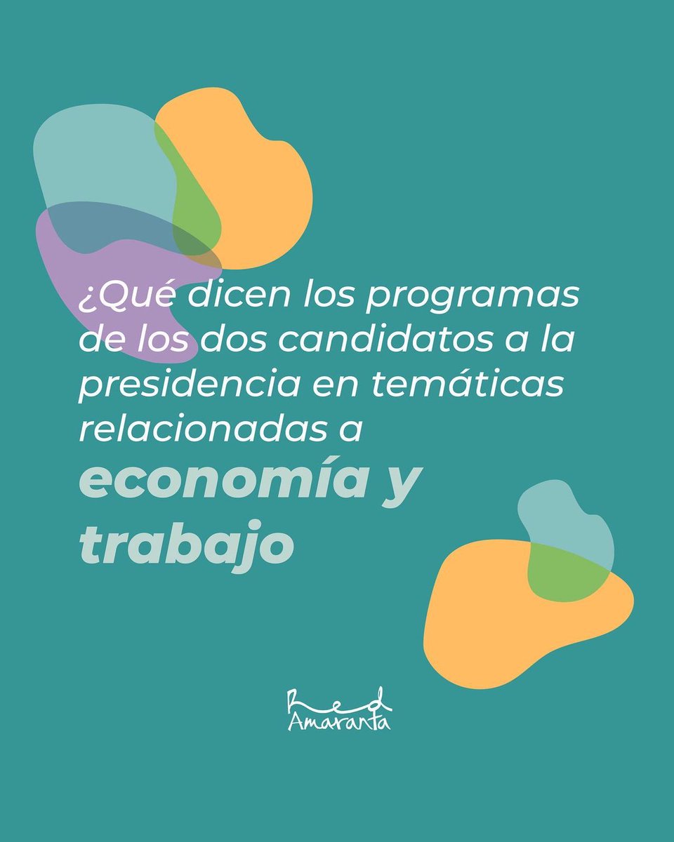 amaranta_red's tweet photo. Sabiendo que la pandemia significo un tremendo retroceso en términos de la inserción laboral de las mujeres, nos preguntamos sobre qué dicen los programas de los candidatos a la presidencia en temáticas relacionadas a economía y trabajo para mujeres? https://t.co/9LwzgMDkxN