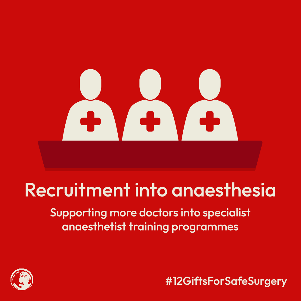 gadpartnerships's tweet photo. The 8th gift request in our #12GiftsForSafeSurgery campaign is support for anaesthesia recruitment.  Your #donations will help us run anaesthesia careers events for junior doctors in #Zambia and #Ethiopia. Please support this request by donating here - https://t.co/SZc54vB2hB https://t.co/JyXun9oFQn