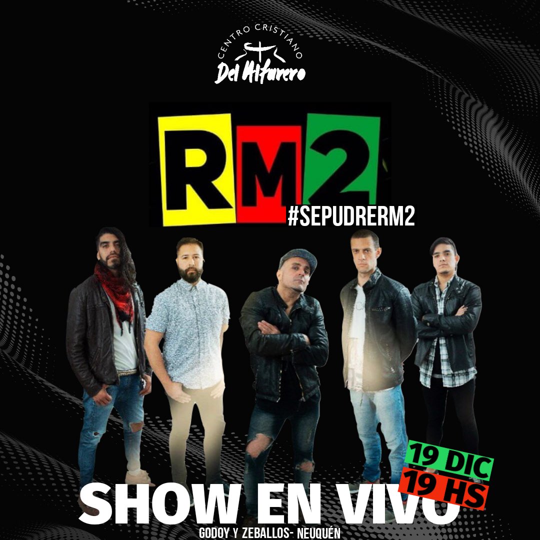 Rm2oficial's tweet photo. Amigos mañana estaremos en Villa Regina y el Domingo en Neuquén !!! 

Un finde semana en el Valle !!! 

SE PUDRE TODO !!!! #QueSePudra https://t.co/REu2T3gQVP