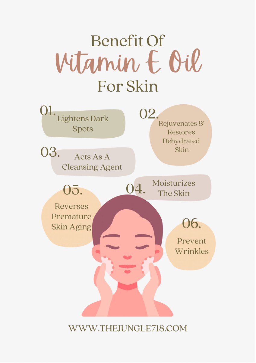 THEJUNGLE718's tweet photo. HAPPY FRIDAY👑 CHECK OUT THESE BENEFITS OF VITAMIN E OIL✍🏾.
You know we care strongly about hair &amp; skin care&amp; will always drop some AMAZING tips that will have you looking &amp; feeling great!#skincaretips #haircare #skincare #wildthing #blackownedbusiness #smallbusinessatl https://t.co/RxmadVJmw8