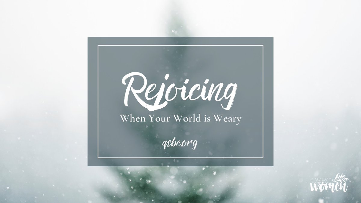 bvawter's tweet photo. Another great post by @SamanthaMDecker  on 
@QSBC  Women's blog:
A “new and glorious morn” broke the minute Jesus came to make a way for us. If your world feels weary, take some time to meditate on this truth.
https://t.co/7BL7YBERoJ https://t.co/YnIu9FgZlC