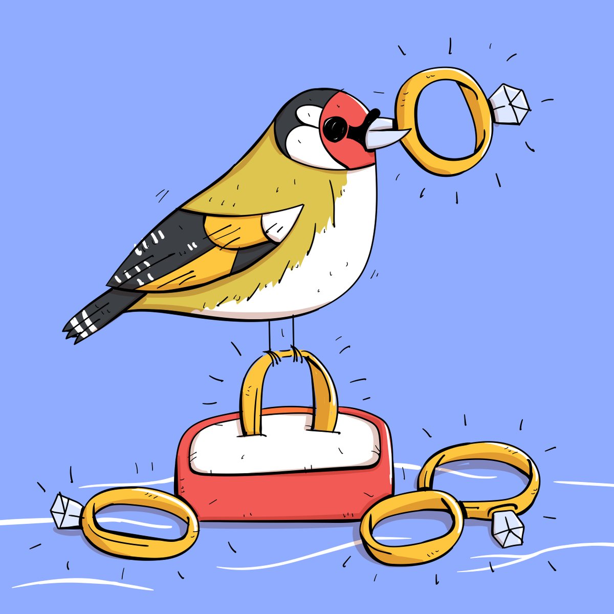 mybirdbuddy's tweet photo. Back in the 1700s, being called a #goldfinch was a big deal, as it meant that you qualified as a very wealthy person! Back then, they were, however, called #goldspinks. People associated them with #gold and #wealth because of their regal plumage. #12BirdsOfChristmas https://t.co/PFlfv6IgV8