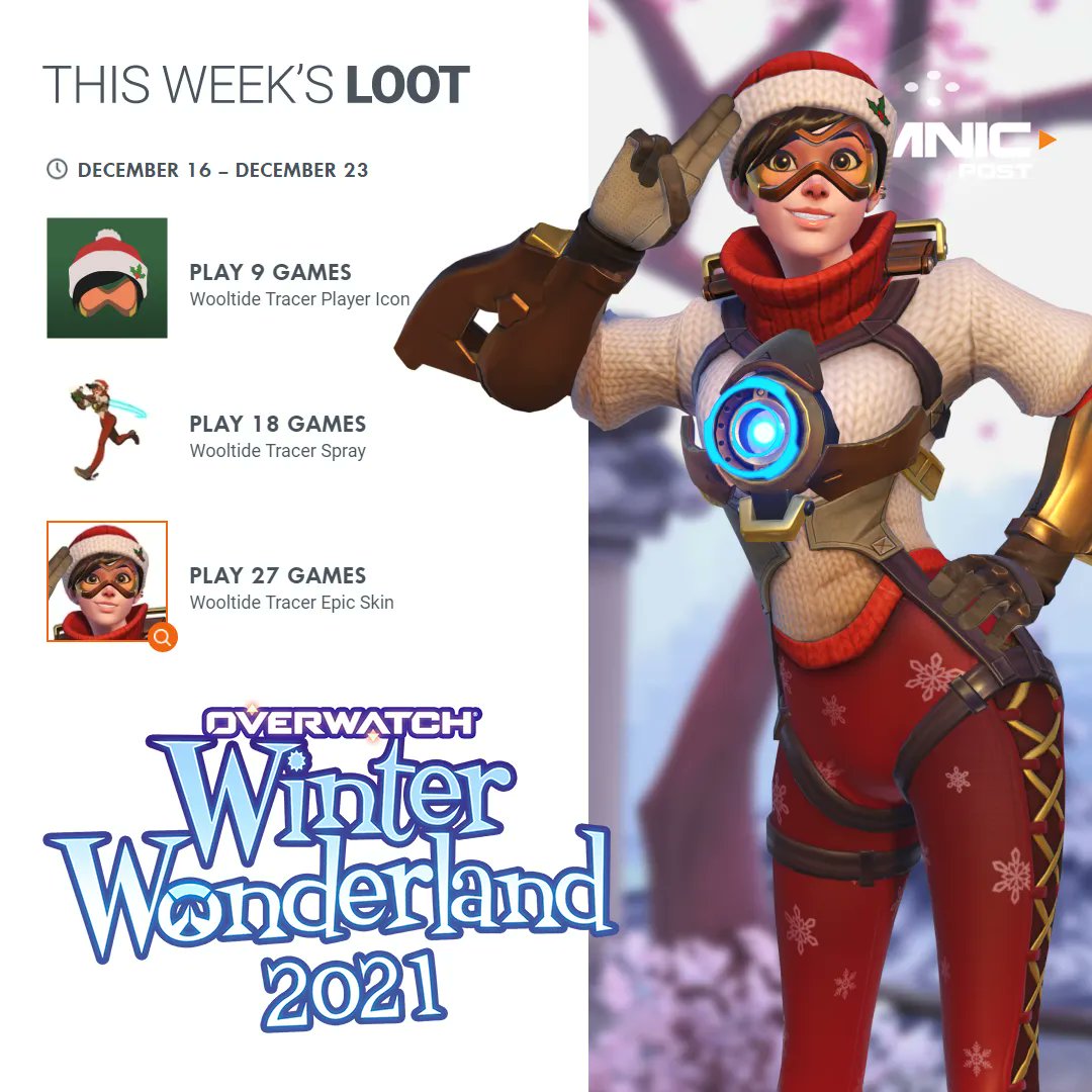 How to get Tracer's Wooltide skin in Overwatch's Winter Wonderland