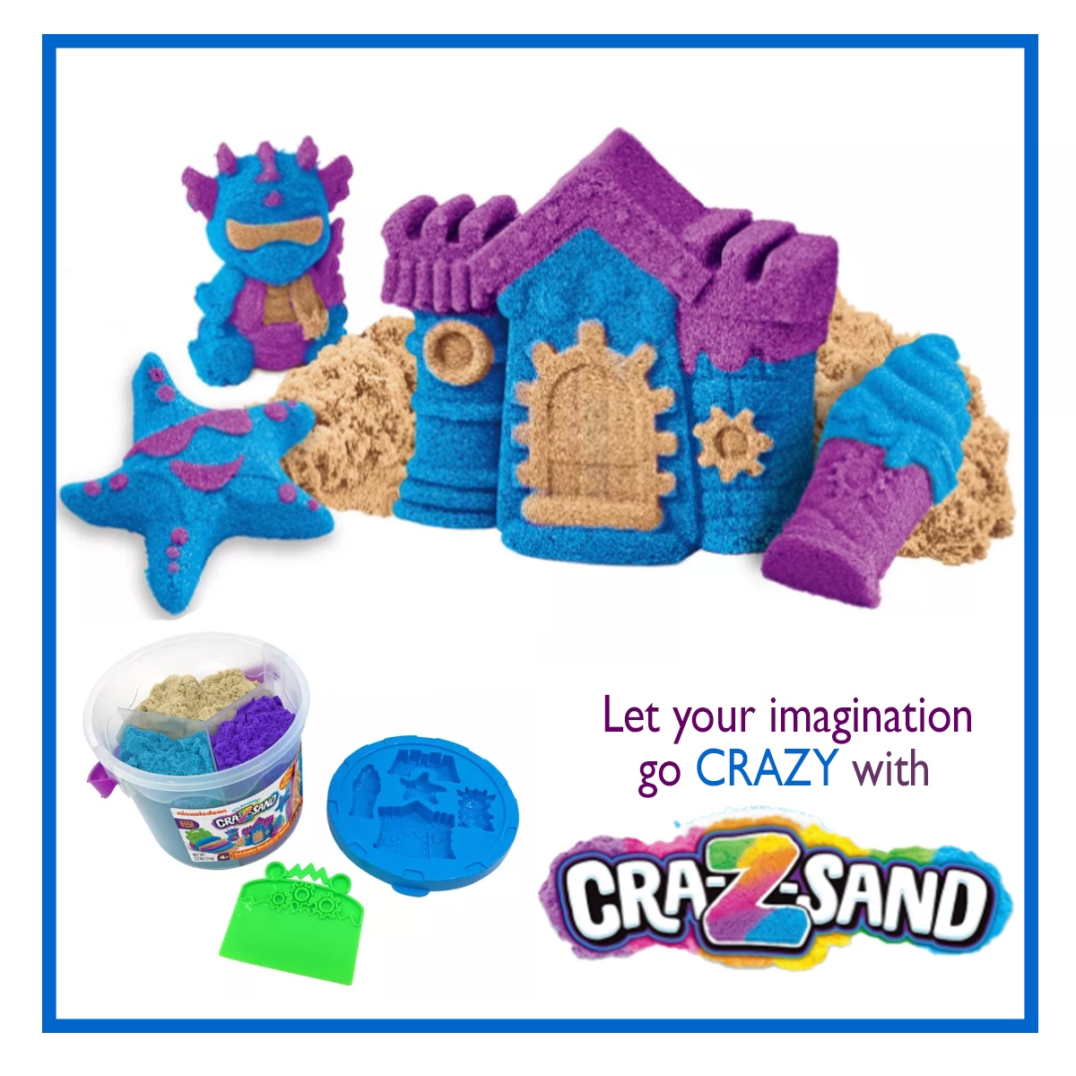 crazart's tweet photo. All you need is a bucket of our Nickelodeon Cra-Z-Sand and your imagination for hours of fun! Available at Target https://t.co/OtjG1sIaN2. #Nickelodeon #sand #sandsculptures #sandplay#imagination #Target #targetrun #targetkids #targetfinds #CraZArtOfficial #kids #funs #creativity https://t.co/s86bw3sVyx
