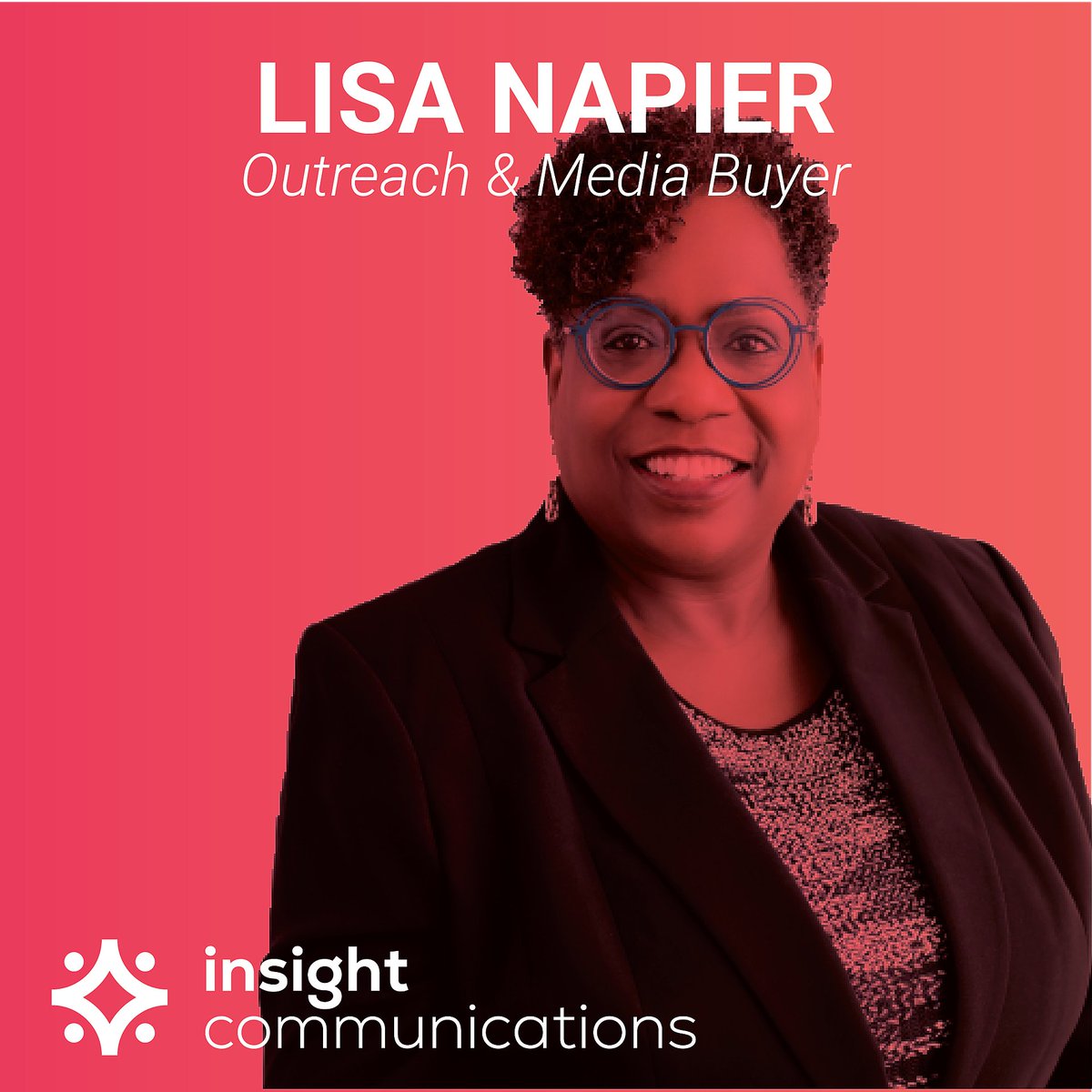 insight_comm1's tweet photo. Featured Team Member: Outreach &amp; Media Buyer, Lisa Napier

At Insight, Lisa works to plan, purchase, and analyze effective media campaigns. Read more about Lisa and the whole Insight team here: https://t.co/LDl5BxmK1b https://t.co/97kp8TbFDZ