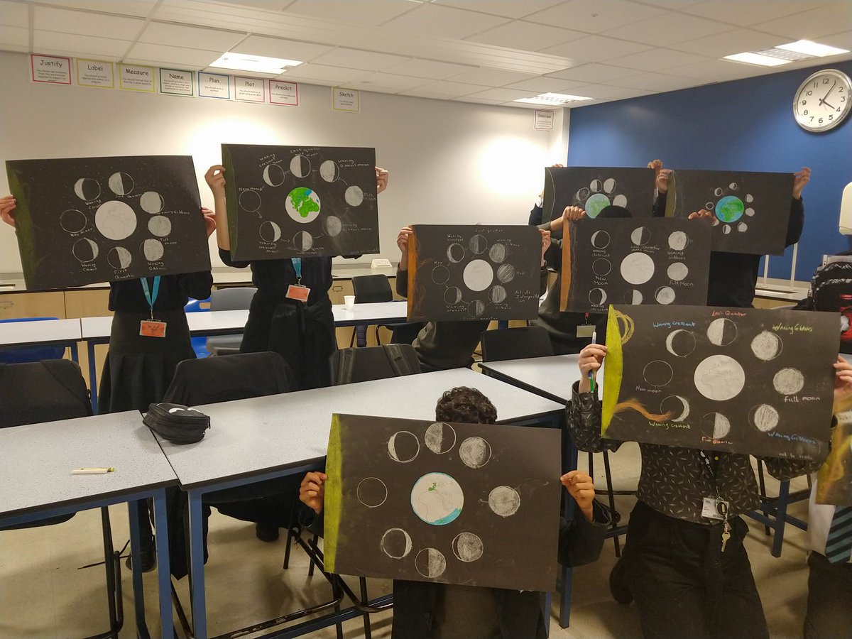 lucylou_42's tweet photo. Phases of the Moon and Galaxy types by our Astronomy Club Students at @BChampCollege for the NASA #UnfoldTheUniverse Challenge! https://t.co/ewvaO5w26n