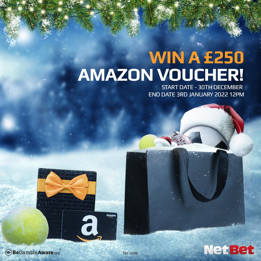 🎅 £250 Amazon Voucher Giveaway!! 🎅

🎁 To enter like retweet and tell us which teams got relegated from the Premier League last season??

👀 Winners picked at random. Ends 03-01-2022, 12pm . One entry per person. Comment below to enter.

T&amp;Cs Apply | 18+ nbet.co/giveaway