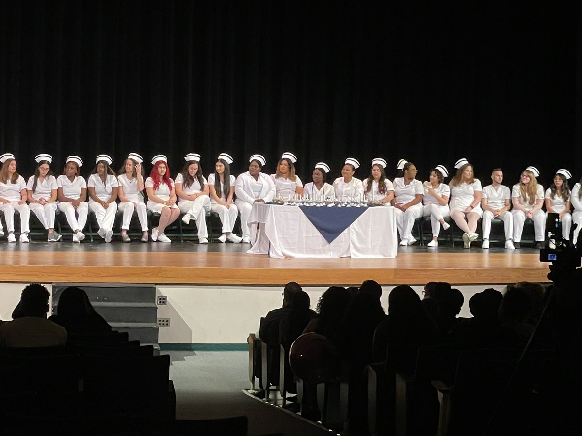 MelSfef's tweet photo. @ocpsotc LPN pinning ceremony is a stark reminder of the importance of “vocational” education. A career in the medical field is a calling and today’s graduates enter the workforce at a time of great demand. Congratulations to the graduates! #WeShowUp #GetThere https://t.co/2tYiypZhLc