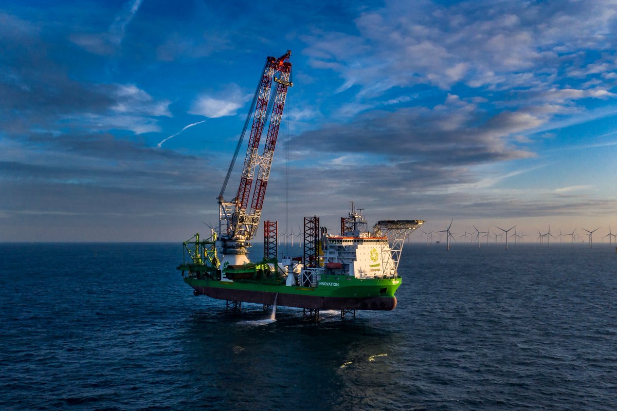 DEME Offshore will transport and install the 41 foundations at @VattenfallGroup's Vesterhav 344 MW Syd and Nord offshore wind farm in #Denmark. Jack-up installation vessel 'Innovation' will be deployed. #offshorewind #energytransition #renewables