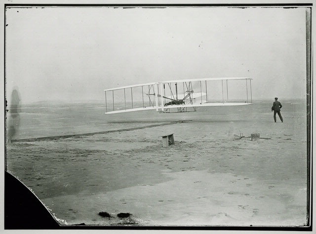 Today in 1903, the the Wright brothers made a flight that changed everything. The Wright Flyer became the first powered, heavier-than-air machine to achieve controlled, sustained flight with a pilot. #IdeasThatDefy