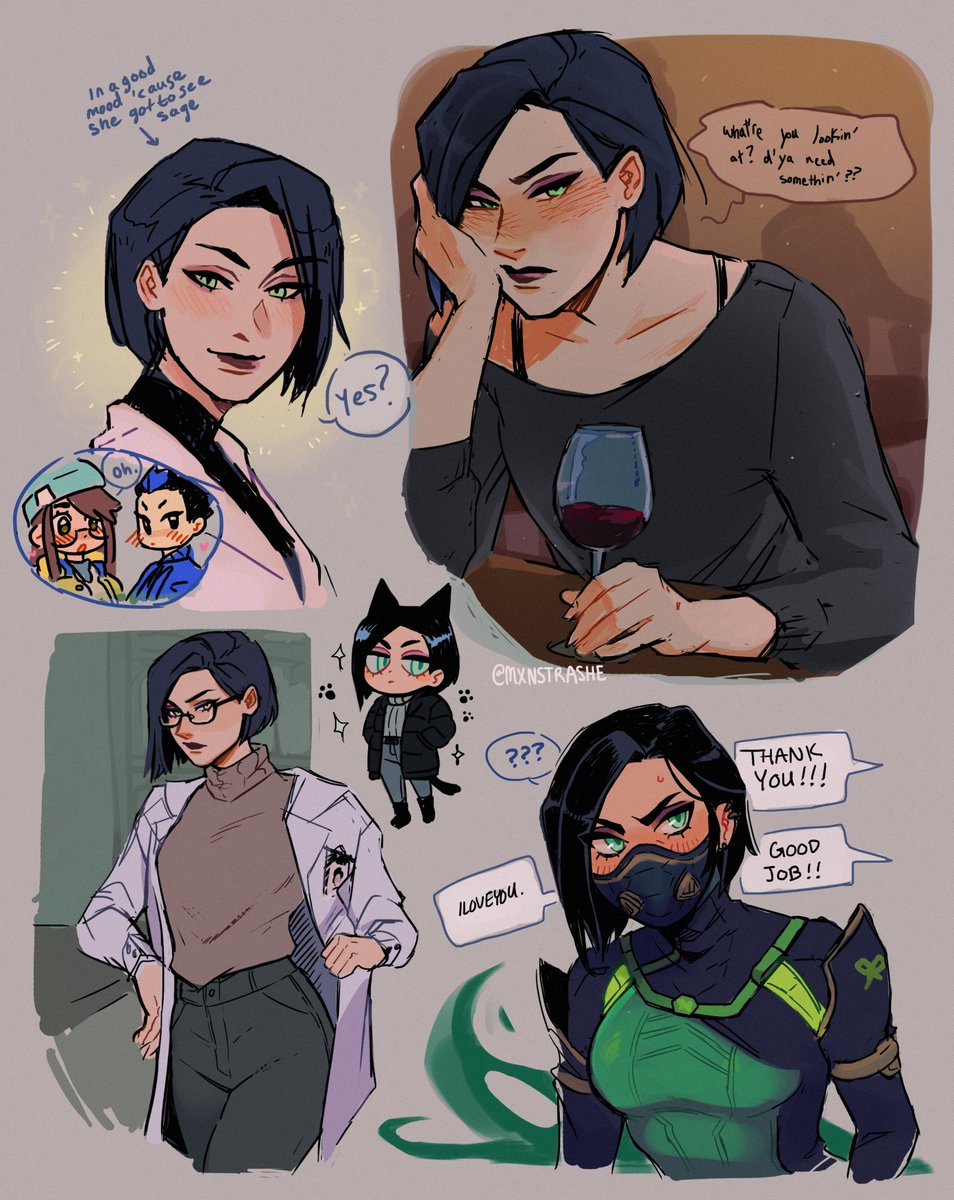 succubashe's tweet photo. Viper sketchpage as a treat💚✨ https://t.co/uWJTZbRrpP