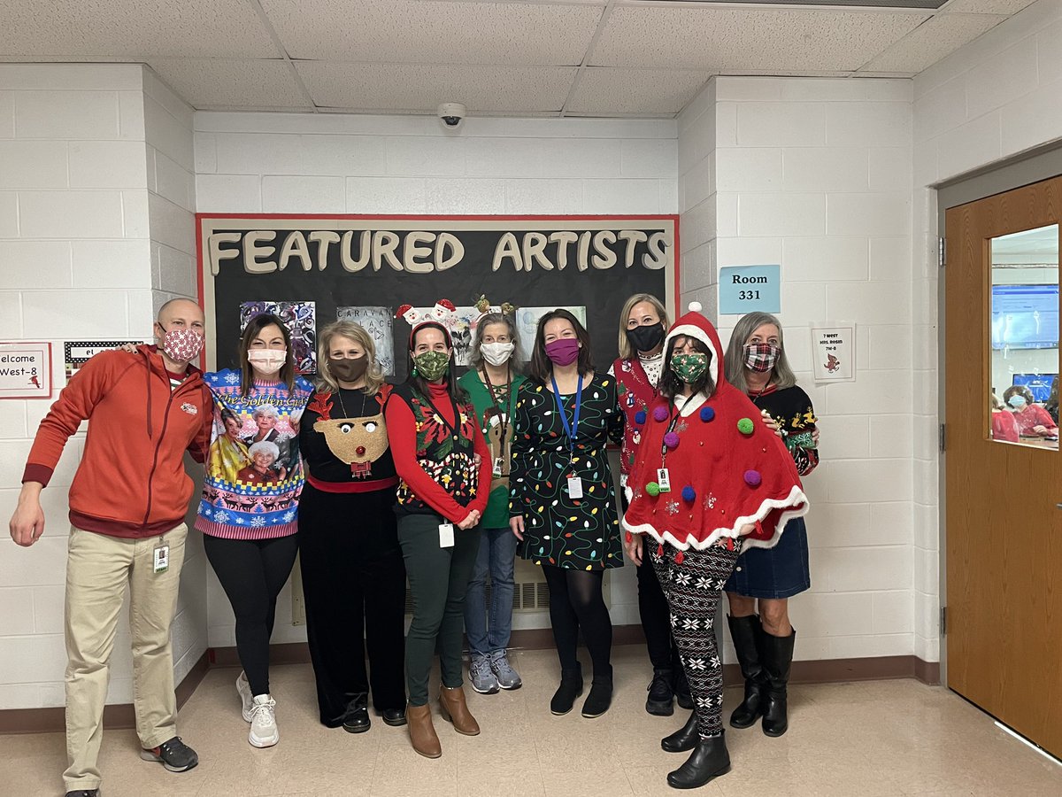 SenoraHackett's tweet image. Happiest of Holidays from Team 8 West! @sms8west @AHSD25South