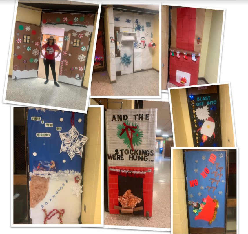 Uhunt1's tweet photo. Let the games begin! Pep rally week kicks off with door decorating! ❄️☃️⛷️ https://t.co/rNbDcLwul4
