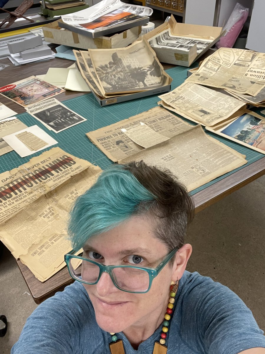 Kw33n5uzicus's tweet image. As a conservator, I hate brittle newspaper. As a person, I love sorting things into piles. As someone with a library degree, I love figuring out which newspaper titles we already have in our collection. So obvs I love helping out with archival processing when I get the chance!