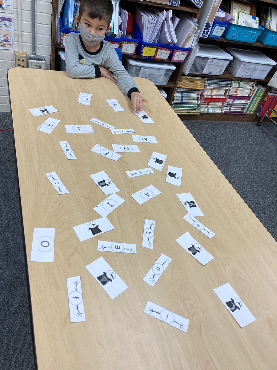 MsGraberMTSS's tweet photo. K students built snow people by matching upper and lowercase letters along with keyword pictures. ⛄️⛄️⛄️ #LongfellowBears #ReadyforWinterBreak https://t.co/OMrB7aEboX