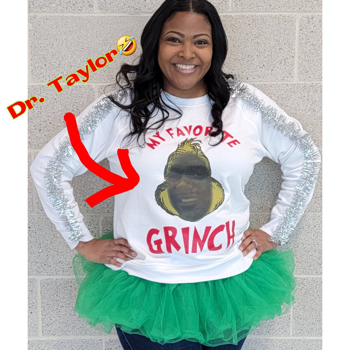 Congratulations Mrs. Dean @southernchyck for winning our Ugly Sweater Contest! I'm sure Dr. Taylor didn't find it funny, but our Creek Family sure did! Thank you Climate Committee for hosting yet another fun activity.