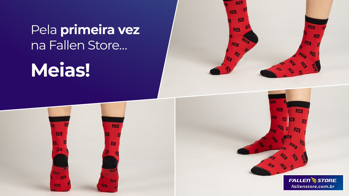 fallenstore's tweet photo. Você sabia que é a primeira vez que a Fallen Wear produz meias? Mas esse desafio de trazer um produto totalmente novo não nos amedrontou, afinal, você doteiro merece um produto diferenciado!

#Fallen #Dota2Brasil #Dota2Community #Dota2 #Dota2BR #VALVe #Dota2MoonCollection https://t.co/kUQLfxvcxo