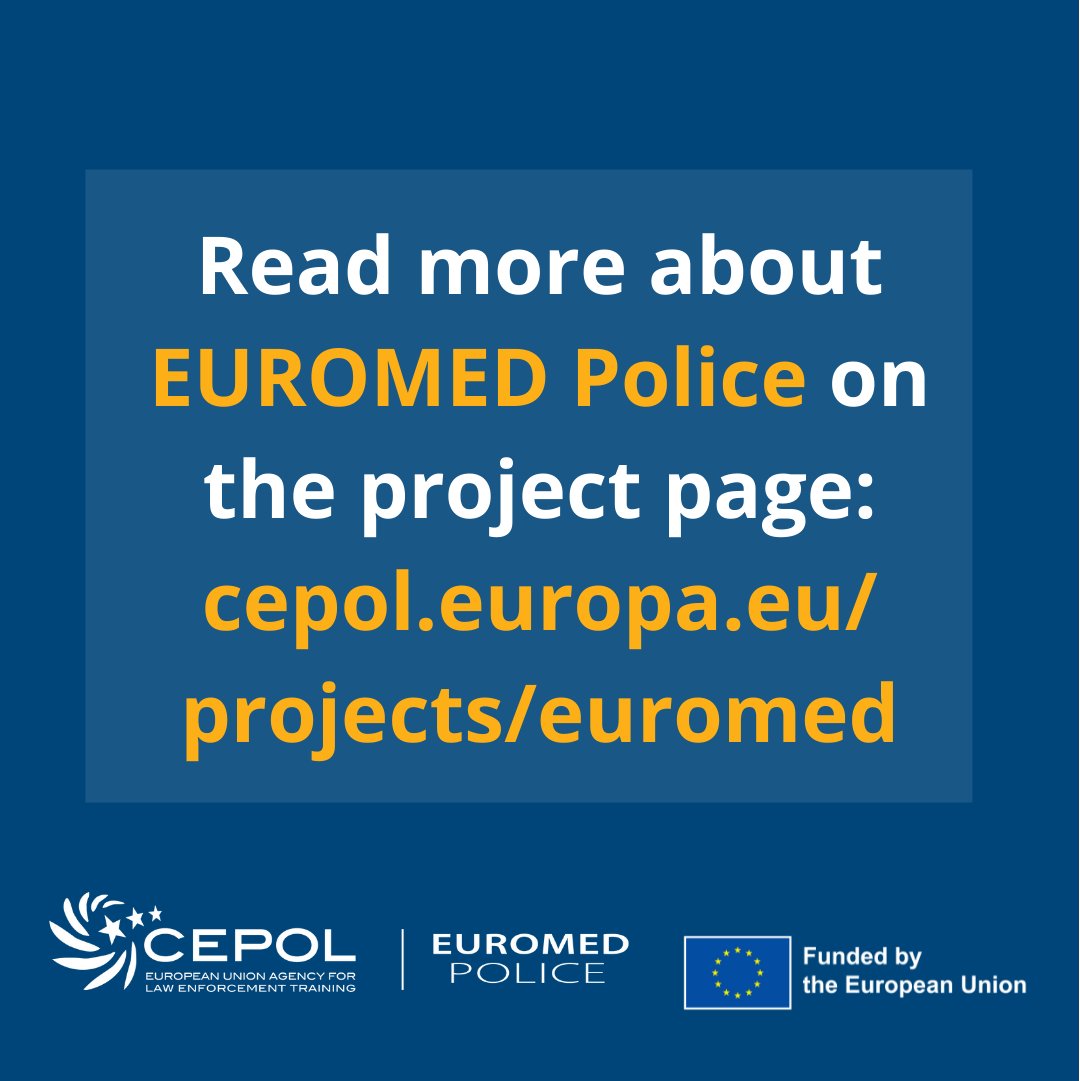 ⚠️In 2021, #CEPOL’s #EUROMED_Police project provided four webinars to the EU’s southern partner countries on #OrganisedCrime.
👩‍🏫137 #LawEnforcement officers gained insights on malware analysis, ATM attacks, #OSINT and organised property crime. 
📌More: europa.eu/!uU87rt