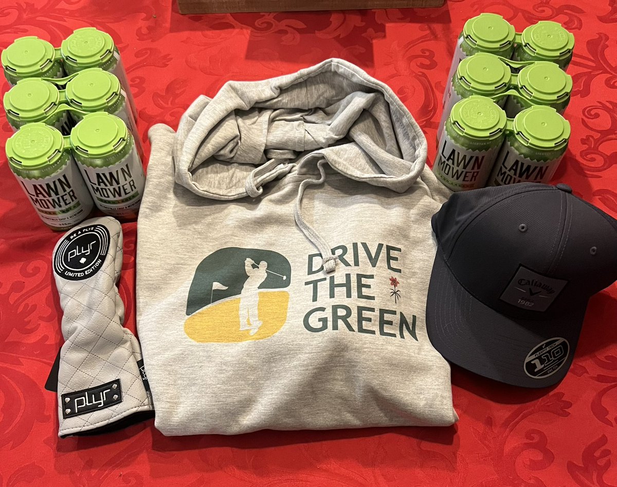 DTG Holiday Giveaway!

This years pack includes:

- <a href="/PLYRathletics/">PLYR</a> Hybrid Head Cover
- <a href="/CallawayGolf/">Callaway Golf</a> Hat
- <a href="/churchillbrew/">Churchill Brewing Company</a> 12 pack of Lawnmowers
- Drive The Green Hoodie

Entry is simple - Follow us and Retweet this post. Draw will be made Monday. 

Good luck and Happy Holidays!