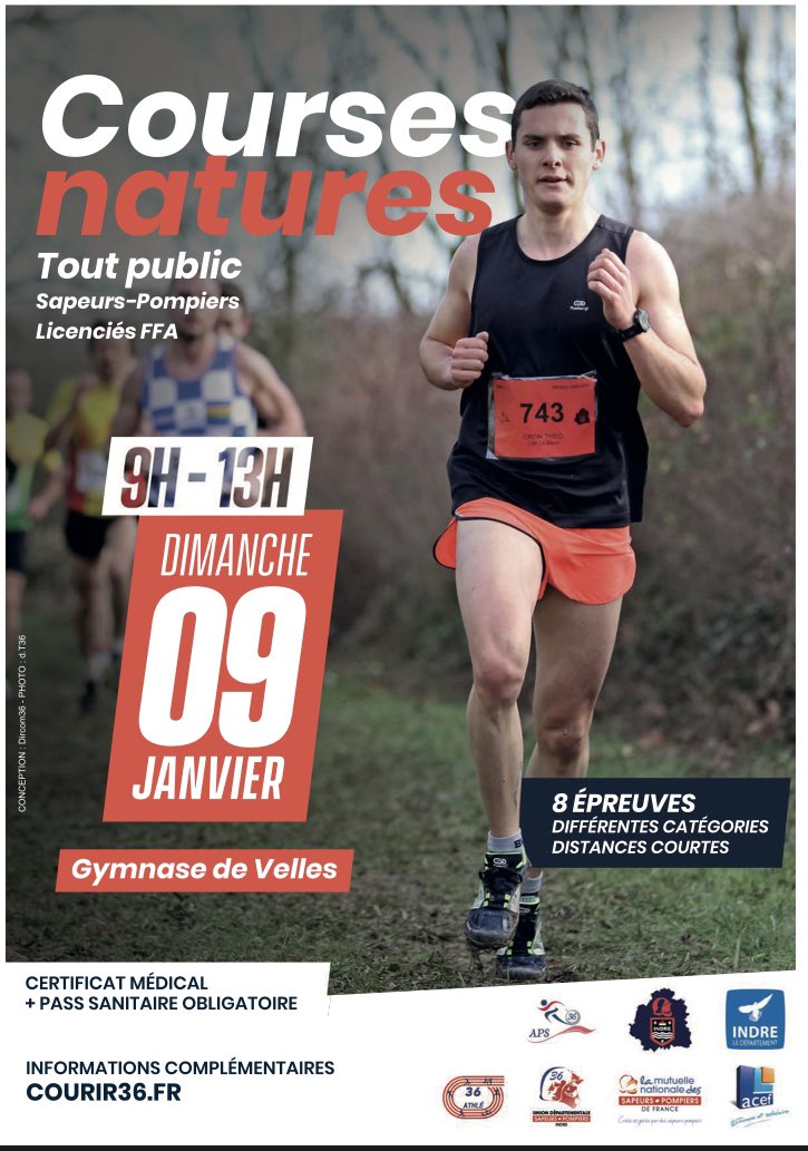 Luneauvincent's tweet photo. #Cross 🏃🏼♀️🏃🏻 @FFAthletisme #CD36 ✖️ @pompiers36 #TeamEAP
Rdv le 9/01 👍🏼💪🏼👊🏼 https://t.co/uYoh27IwNQ