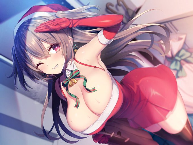 クリスマスの夜、サンタコスのギャルJKが訪ねてきて…♡ 