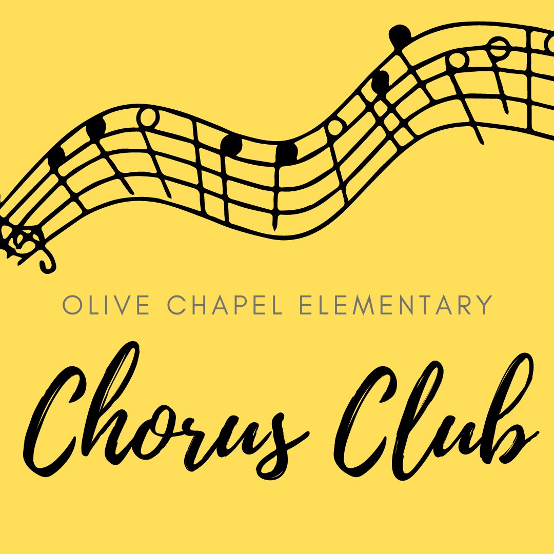 OliveChapelElem's tweet photo. If you have a 4th or 5th grade student at OCE, and they like to sing, this tweet is for YOU!
We have a new chorus club! Here's where to apply:
https://t.co/XtshVmF6F3
#chorusclub #sing @ErinKelleyMay @Coach_Arce @BeverlyLSmith1 https://t.co/Z86O3ROSjv