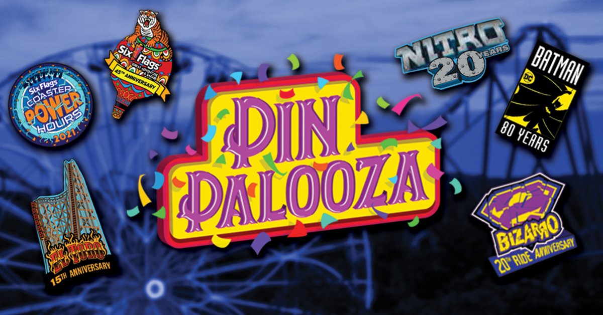 SFGrAdventure's tweet photo. #Members, on Sun., Dec. 19, complete your pin collections at the second ever #PinPalooza! Join us to buy and trade some of your favorites, and even grab a pin we've #NEVERRELEASED!
Visit https://t.co/1g8qBlwbGk for info and a pricing.
#SixFlags #SixFlagsGreatAdventure https://t.co/1O1bdW0lGp