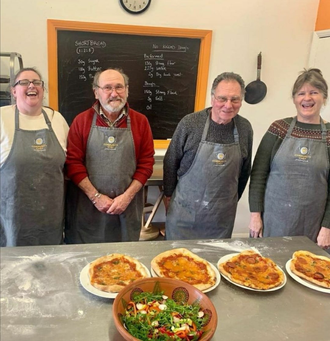 Care4theCarers's tweet photo. Well done to the 'Baking for Wellbeing' group with @CommunityChef1, who made pizza &amp; focaccia using an easy no-knead dough. They also made light and buttery 1:2:3 shortbread.  Look out for more cooking classes for carers in 2022.

#bakingforwellbeing
#carers #careforthecarers https://t.co/uUZochTHEC
