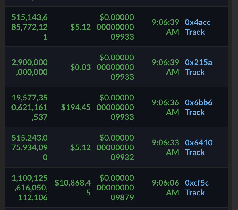 cryptoperfecto's tweet photo. @TheCheemsToken is a absolute beast! Ppl buying in 10k at a time and a lot of green buys from the dip! Let’s go baby!!! #retweet #cheems #CHEEMSINUARMY #FYP #trending #verified https://t.co/sgu4x2WCtK