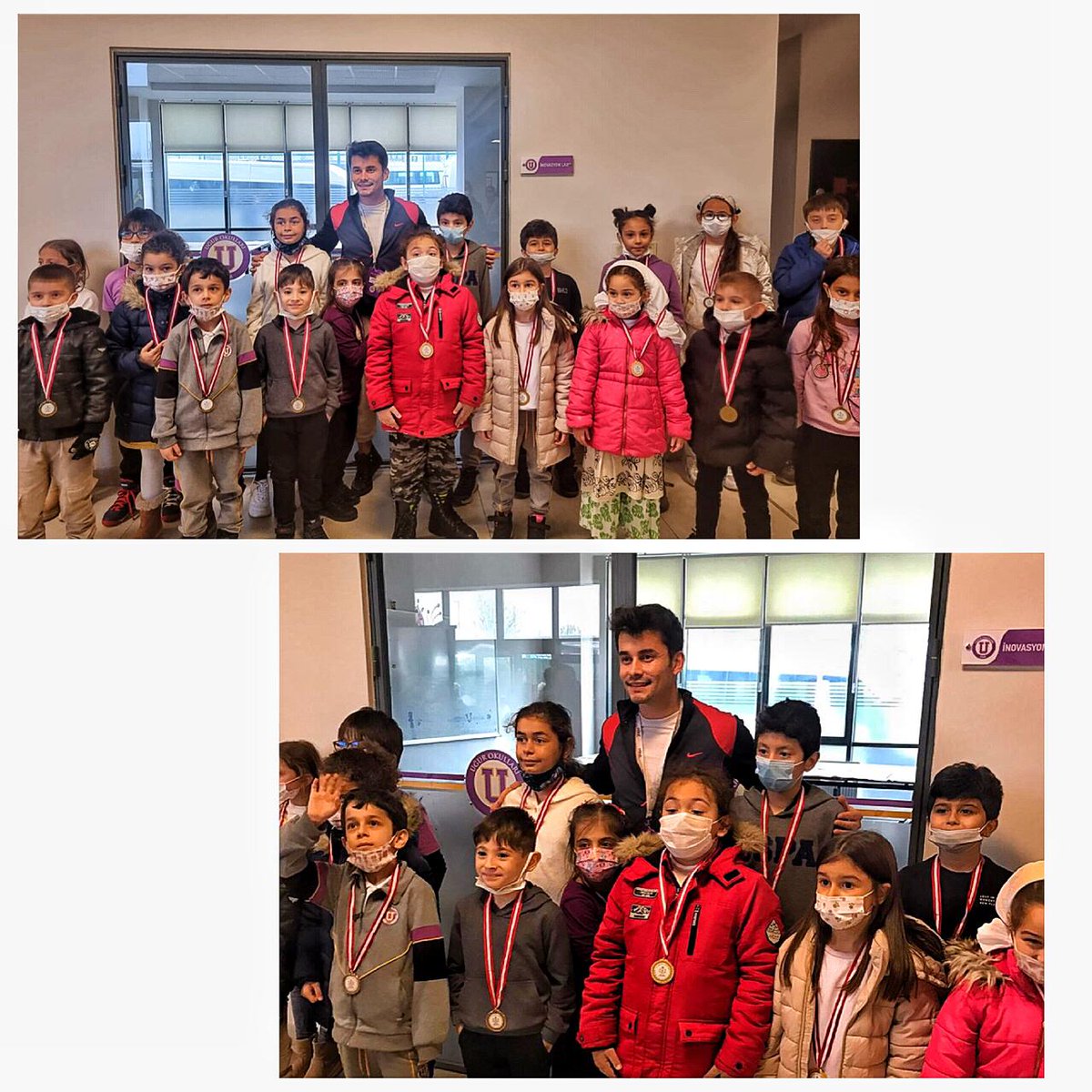 İlkokul kademesinde düzenlediğimiz ve hafta boyunca devam eden Penaltı Atma Yarışması sona erdi. Sınıflarında dereceye giren kız ve erkek öğrencilerimize madalyaları teslim edildi ⚽️🥅🥇
<a href="/nilcicek/">Nil Çiçek</a> 
<a href="/ardaergez/">Arda ERGEZ</a> 
<a href="/oguz_turkmenli/">Oğuzhan TÜRKMENLİ</a> 
<a href="/selin_ercelik/">Selin Erçelik</a> 
<a href="/PalaskaSelcuk/">SELÇUK PALASKA</a> 
<a href="/cgdmgull56/">Çiğdem Gül</a>