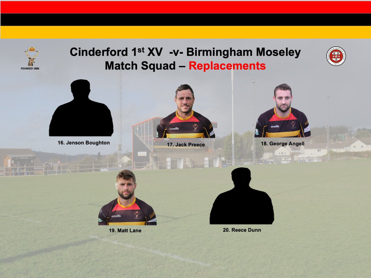 cinderfordrfc's tweet photo. Team News 🗞 

Here’s how the lads shape up for tomorrow’s test against @MoseleyRugbyFC 🏉 

🗓 Saturday 18th December
📍 Beavis Memorial Ground, Dockham Road, Cinderford GL14 2AQ
⏰ 3pm Kick Off 

The road to 300 for George Evans is nearly complete ❤️ https://t.co/cD5681LKaz