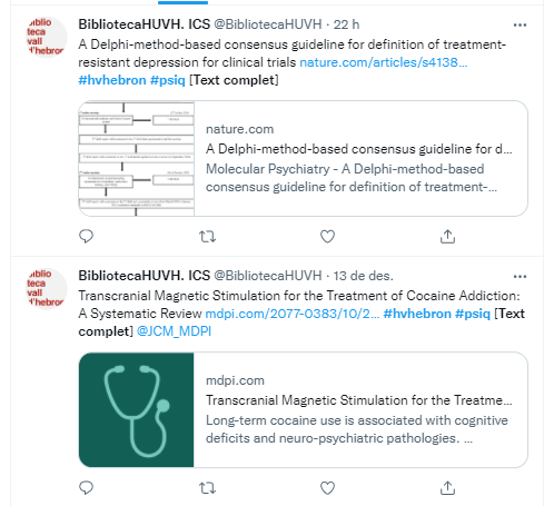 BibliotecaHUVH's tweet photo. La producció científica del Servei de Psiquiatria del Campus @vallhebron en obert:
#hvhebron #psiq [Text complet]
https://t.co/k6jCbcw8iD

@la_marato #SalutMental #TrencaElMur #SalutMentalVH @drramosquiroga https://t.co/r2CXhz6nqh