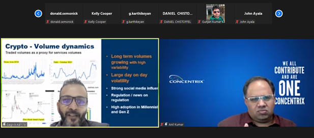 madhumitaphukan's tweet image. Great to attend an awesome, insightful session today- a Fireside Chat with Sagnik Kanjilal, VP, Global Service Delivery, @Concentrix  hosted by Anil Kumar, VP, Global Analytics, #Concentrix on the recent trends in Healthcare and Banking verticals!
#ConcentrixAnalytics #Analytics