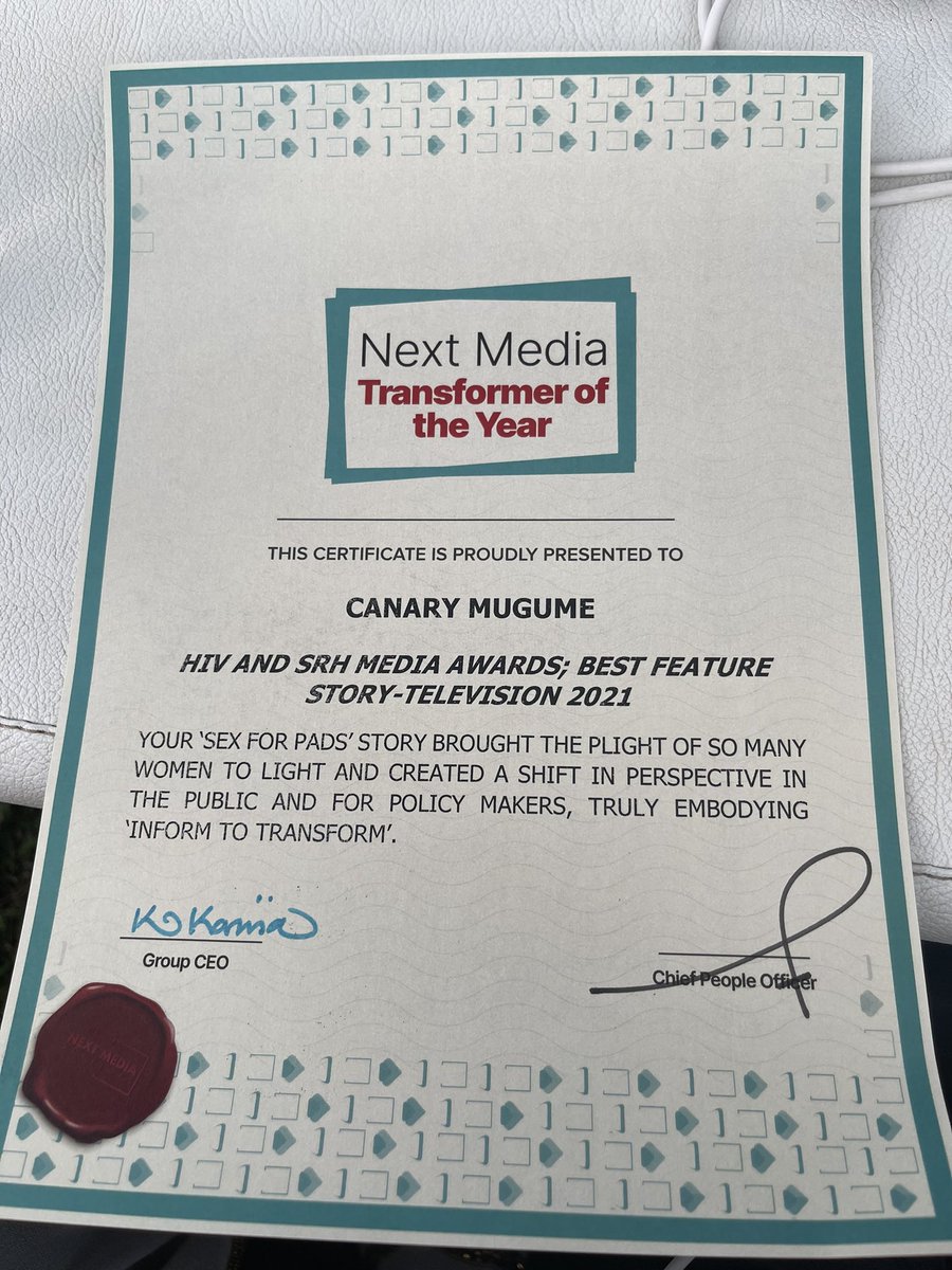 CanaryMugume's tweet photo. I am profoundly honored and exceedingly humbled to be awarded thrice in @nextmediaug’s awards of recognition for excellence and transformative work. https://t.co/2rFAleH19G