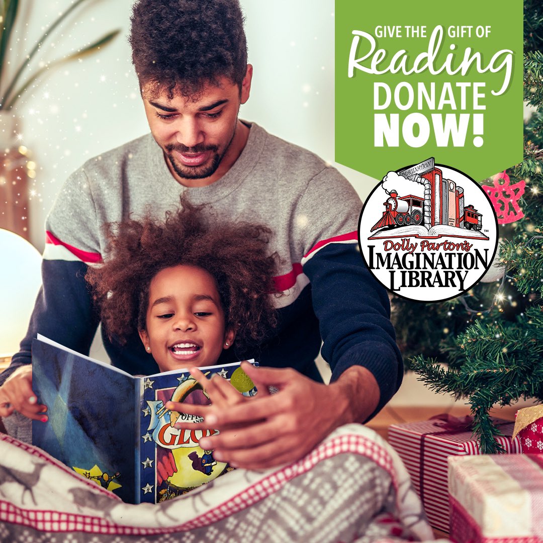 Give the gift of reading this holiday season. Learn more here: dpil.chathamkiwanis.com  <a href="/DollyParton/">Dolly Parton</a> #kiwanis