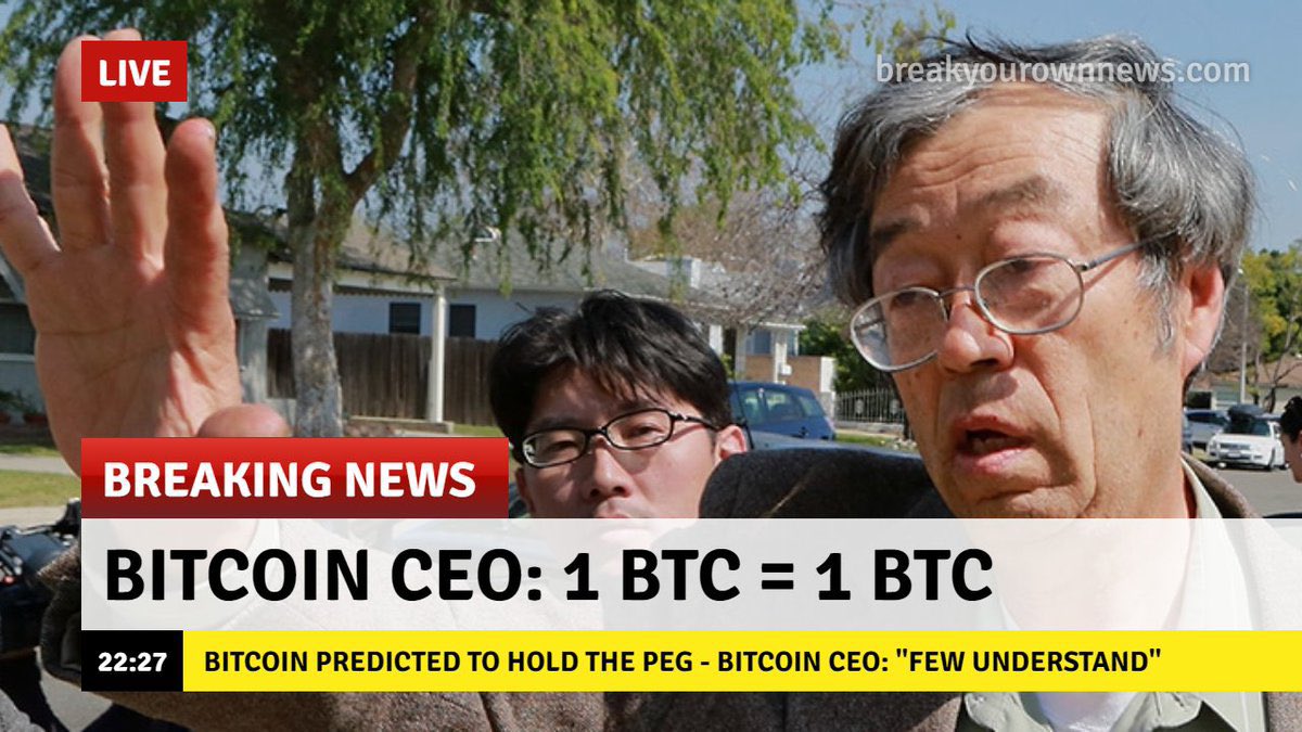BREAKING: 1 BTC = 1 BTC
#bitcoin #1BTC