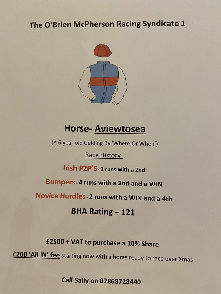FOBRPartnership's tweet photo. Ready to run and only four shares left
#Aviewtosea #Syndicate https://t.co/HOLgbIDylQ