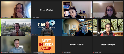 For the final panel of our #tamingplatforms conference today <a href="/Law_Leeds/">Law at Leeds</a>, we are discussing interdisciplinary approaches to platform competition, with Prof Klaus Heine, <a href="/profpinar/">Pinar Ozcan</a>, <a href="/DavidDorrell1/">David Dorrell</a>, Prof Stephen Coleman, <a href="/seanfennis/">Sean Ennis</a> and @viktoria_sp.