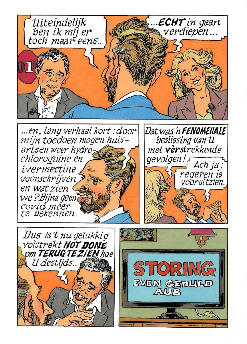 Theo van den Boogaard tekent... Hugo de Jonge bij Op1. #HugodeJonge #Op1