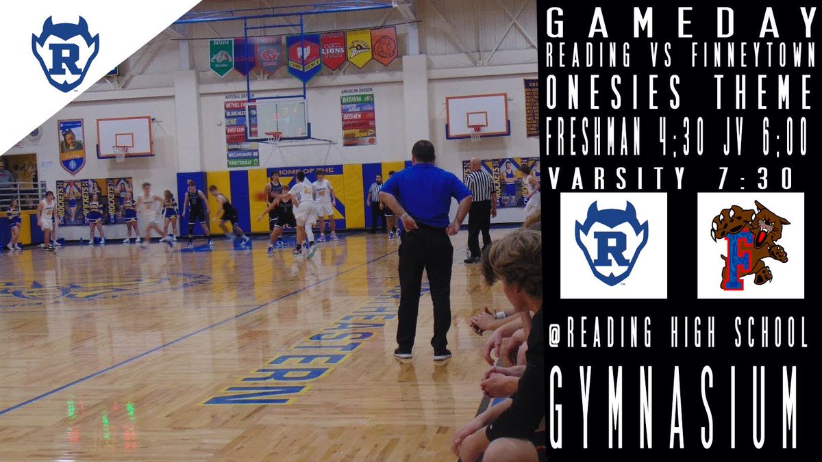 ReadingMenHoops's tweet photo. Gameday! Today we are back in action tonight as we take on the Wildcats of Finneytown High School at home! Freshman 4:30, Junior Varsity 6:00, and Varsity 7:30. Come out and support today, and the theme is Onesies! #BlueDevilPride #ItsComing https://t.co/BqvagGQX10