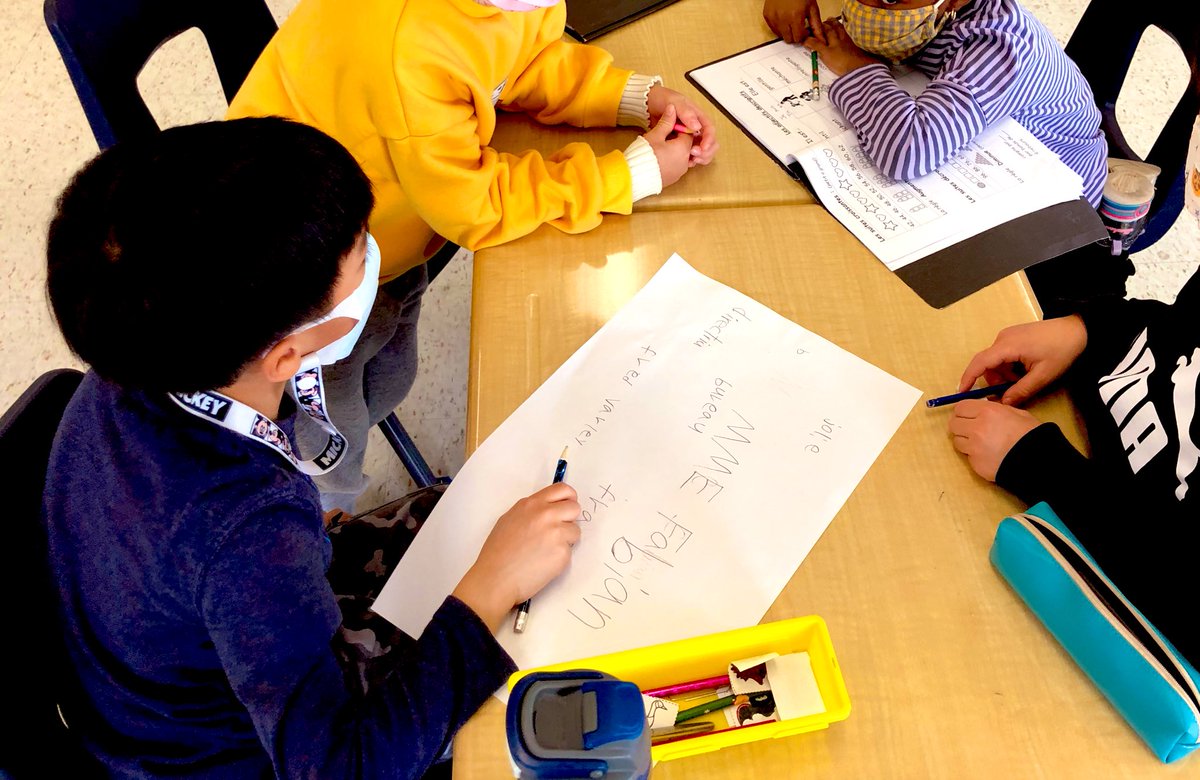 Les amis were so excited to give Mme Fabian et M.Doubleday their gift aujourd’hui! Everyone brainstormed words to describe them and Mme typed them into a wordle! 🎁🎁🎁