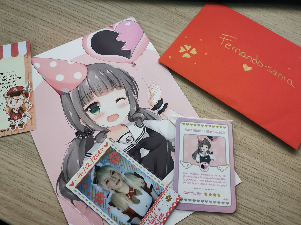 FernandoM76's tweet photo. Delightful surprise in the post ✨

Received @MitsukoMeian's birthday card 🎁 💖 https://t.co/S9ehVZG5cR