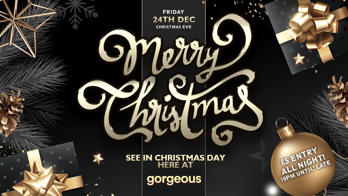 This time next week, we'll be getting ready to see in the big day! Join us on Christmas Eve at Gorgeous for the biggest festive party in town! 🎅