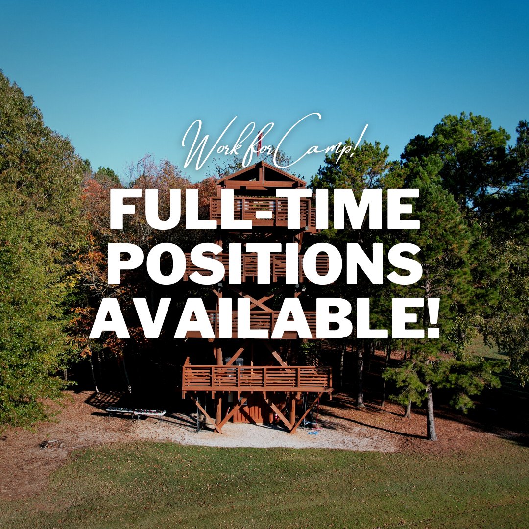 Looking for a job? We have openings on the Facilities team and Admin team at Camp War Eagle! Apply online today! campwareagle.org/application

For questions, contact Dana Rich at dana@campwareagle.org.