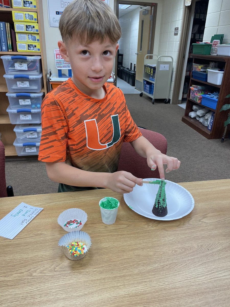 HLEmedia's tweet photo. Sharpening our Saws via some creative edible Xmas tree creations!!  @HLELeaderInMe https://t.co/t9ONwrL056