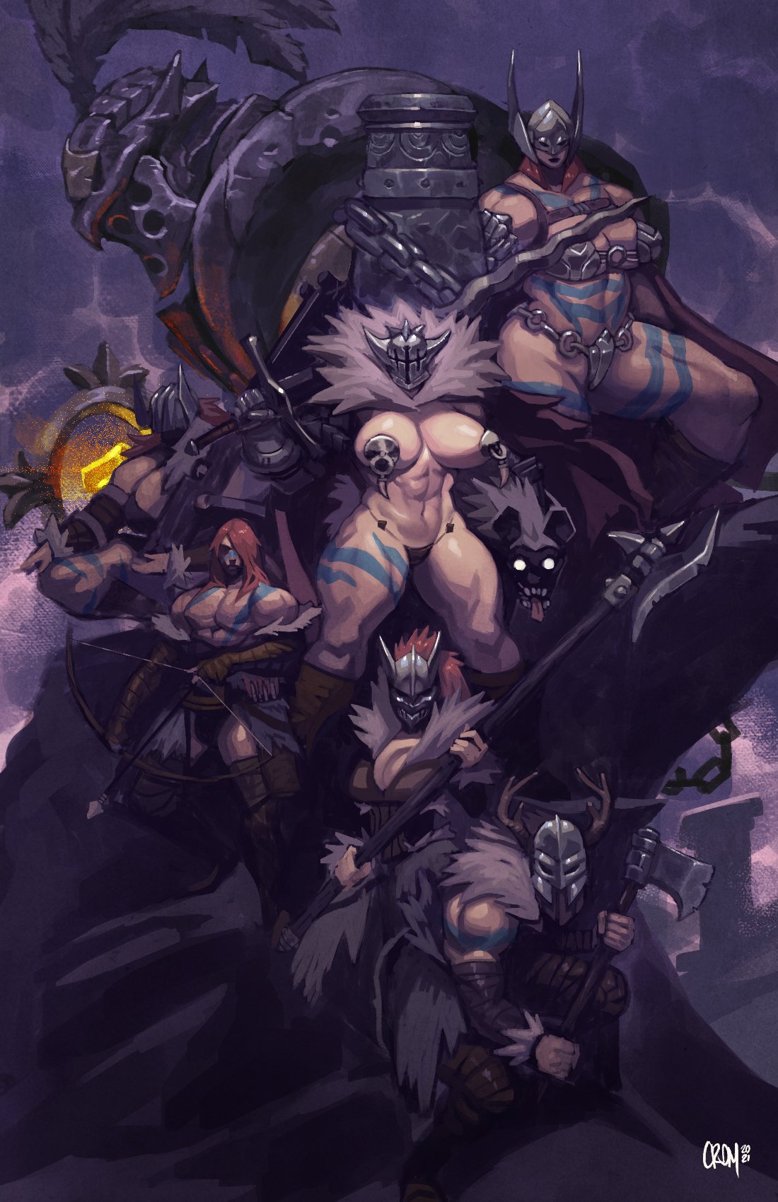 𝘤𝘳𝘰𝘮 on X: Heres the art for the DarkestDungeon Black Reliquary mod  cover I did for @ReliquaryMod, much like the last one I had a lot of fun  working the composition and