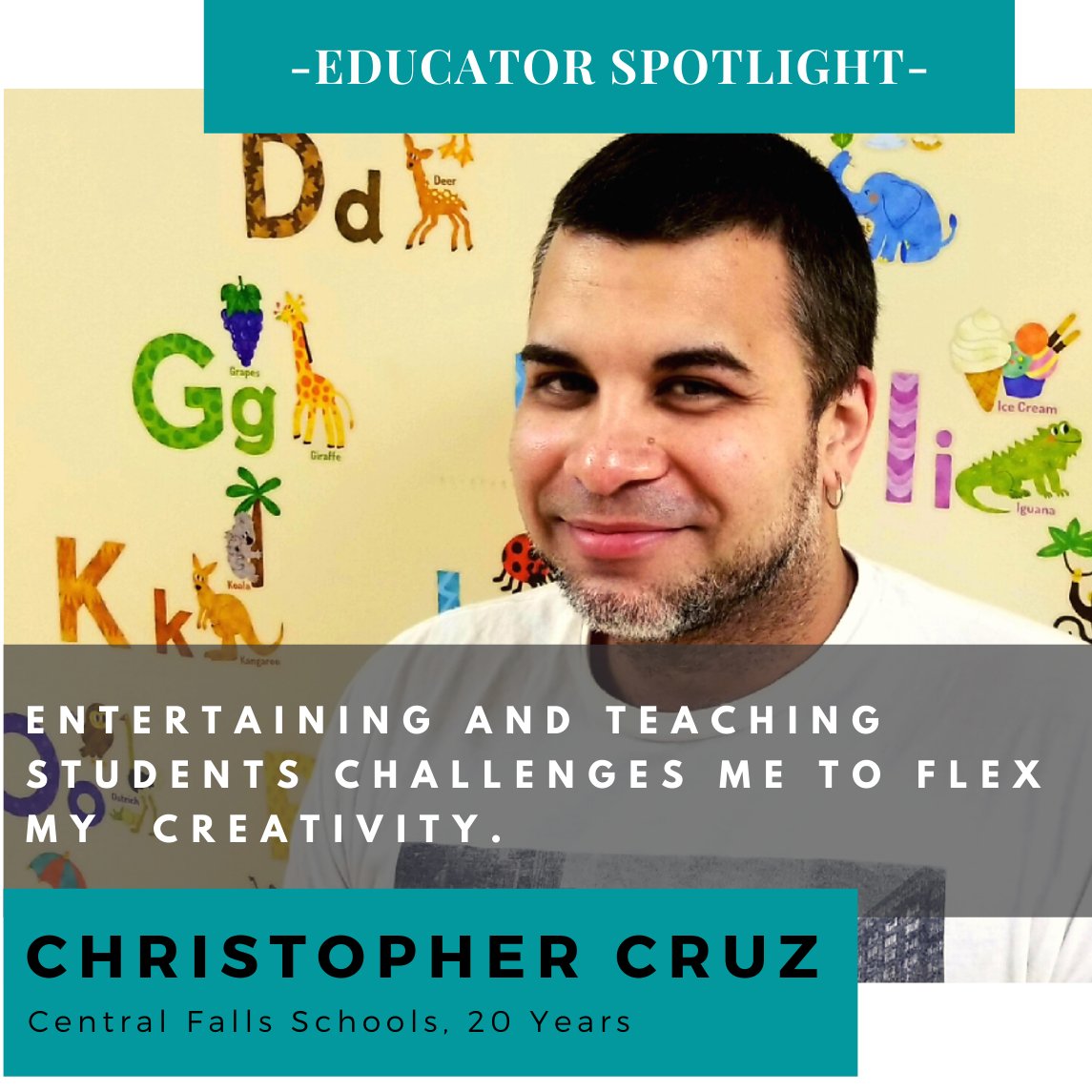 NE_Basecamp's tweet photo. This year help #NEBGivesBack to #ThankaTA like Chris, a PreK TA from @cfschoolsri Let's show some #appreciation donate now to help provide the TAs we work with, with supplies that allow their #Creativity to #shine https://t.co/4KkSmGK2YR @MariaforCF @CentralFalls_RI @RIDeptEd https://t.co/9ipkkB99hW