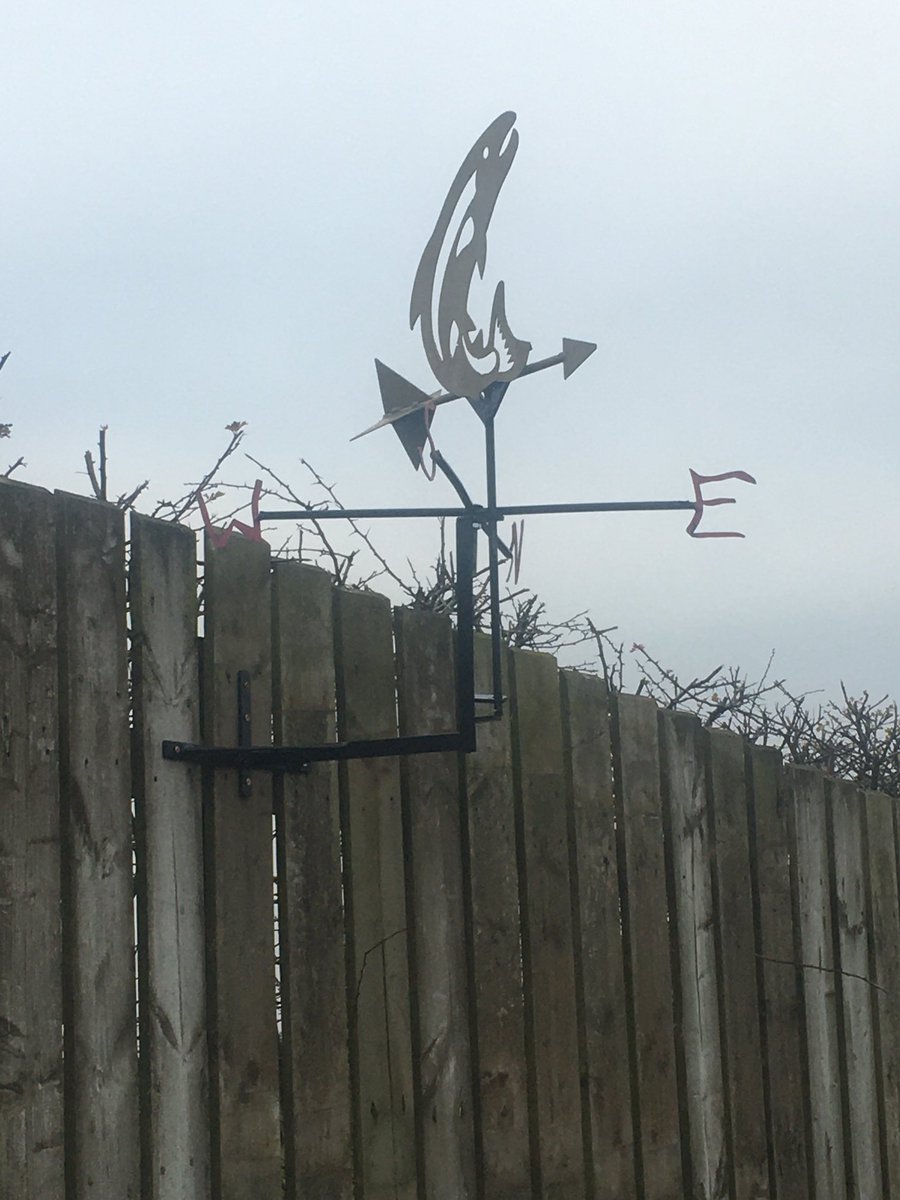 daddythewaddy's tweet photo. Project weathervane completed and now installed now where’s them high winds when ya need em https://t.co/Yafiq1c1W6