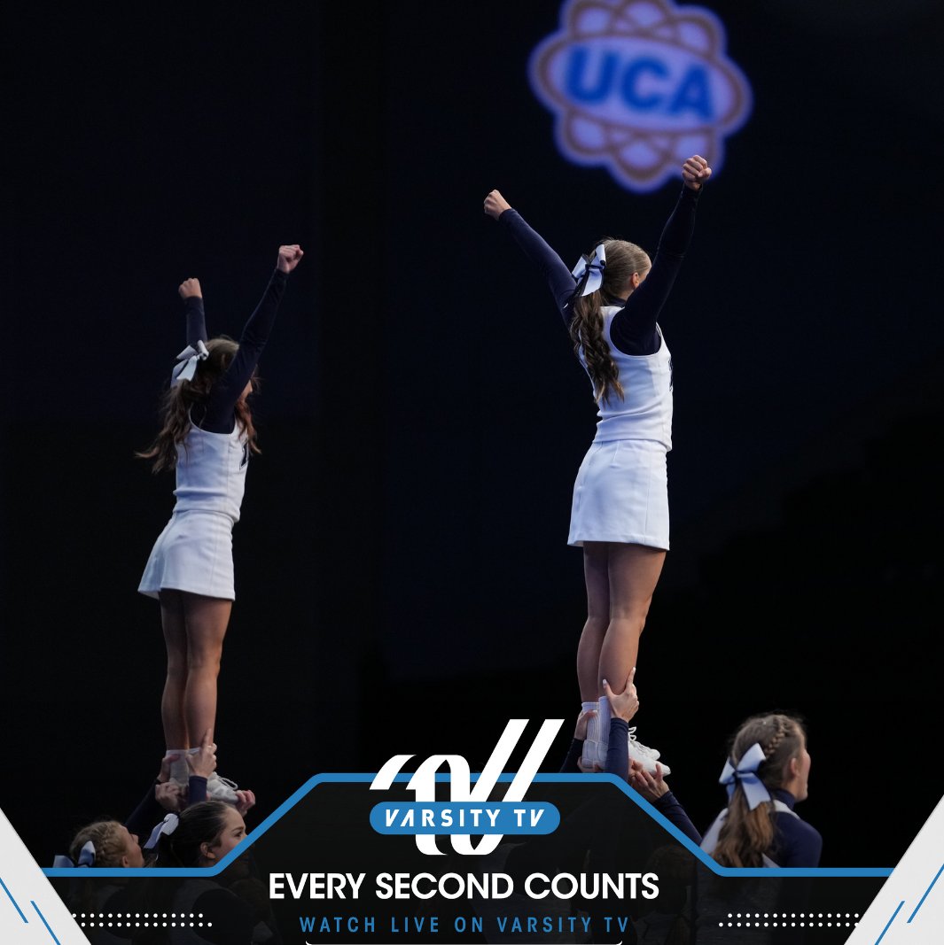 UCAupdates's tweet photo. It's almost competition time in the mountains! 🏔 Tune into #VarsityTV to watch the UCA &amp; UDA Smoky Mountain Regional 🅻🅸🆅🅴
https://t.co/dkznwXsCB6 https://t.co/XpqPp9CAjU